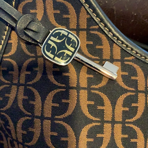 Fossil Monogram Canvas Hobo Bag. - Picture 4 of 4